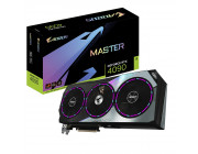 Gigabyte AORUS GeForce RTX™ 4090 MASTER 24G / 24GB GDDR6X 384bit, 2550/21000MHz, CUDA 16384, Triple Fan, PCIeX16 4.0, 1xHDMI, 3xDP, WindForce Cooling System, 13xCopper Heatpipes, 3x 110mm Bionic Shark Fans, RGB Fusion, Dual Bios, LCD Edge View, Large Vapo